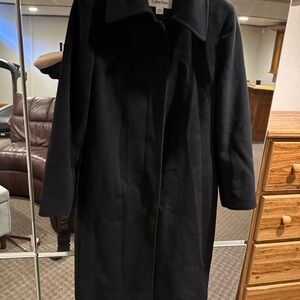 Calvin Klein Women's Elegant Black Trench Coat